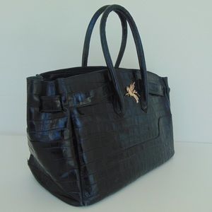 Embossed Croc Lorraine Tote